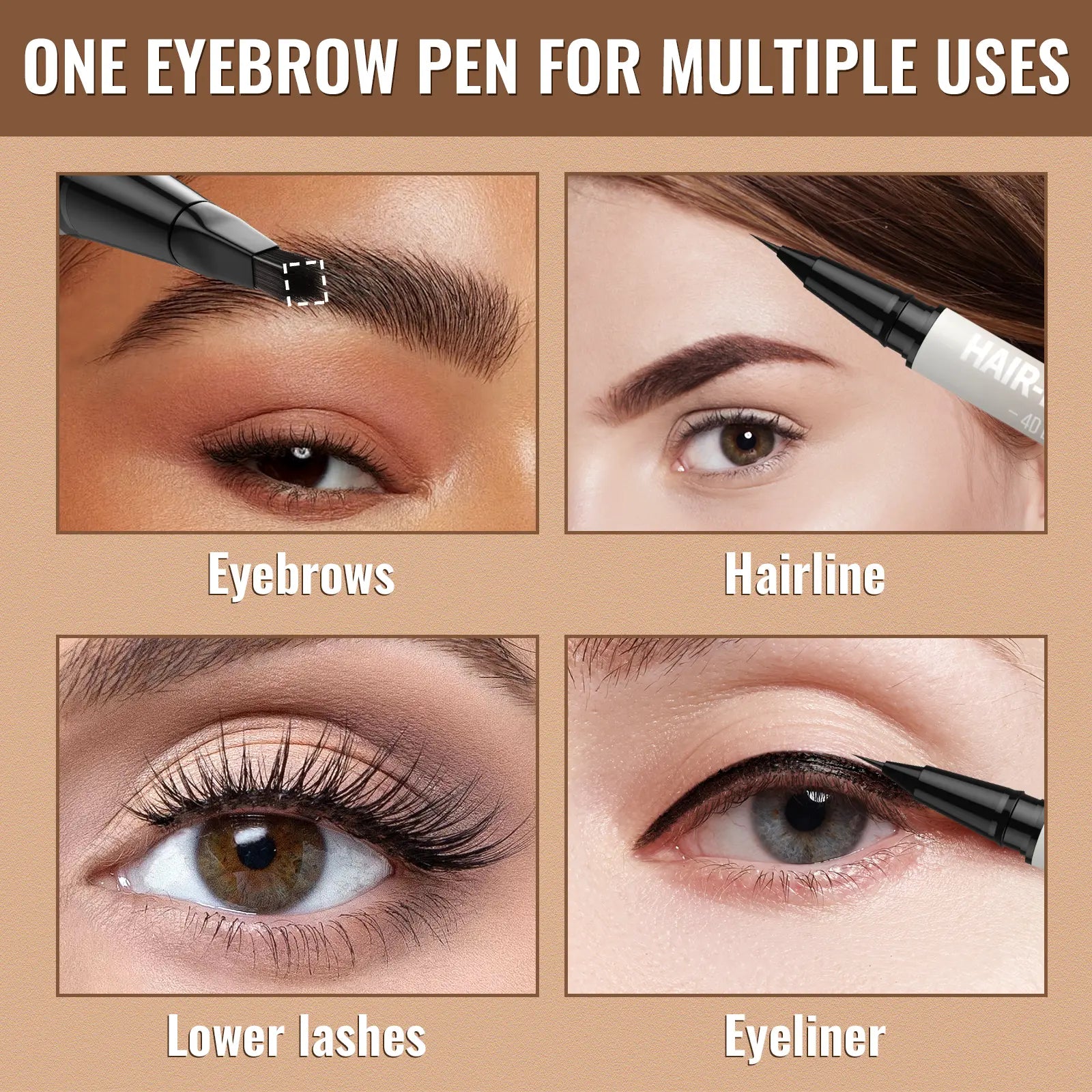 4D Microblading Eyebrow Pen | Wake up your face with natural-looking brows – waterproof wear that stays put all day
